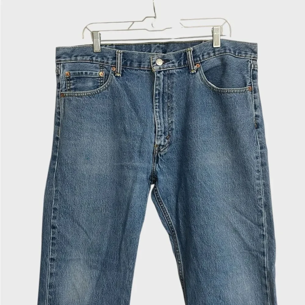 Levi's Men's 505 Regular Fit Non-Stretch Jeans Size 40x30 Medium Wash Streetwear